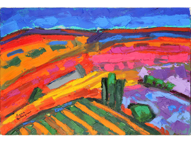 Pierre Ambrogiani (French, 1907-1985) Landscape