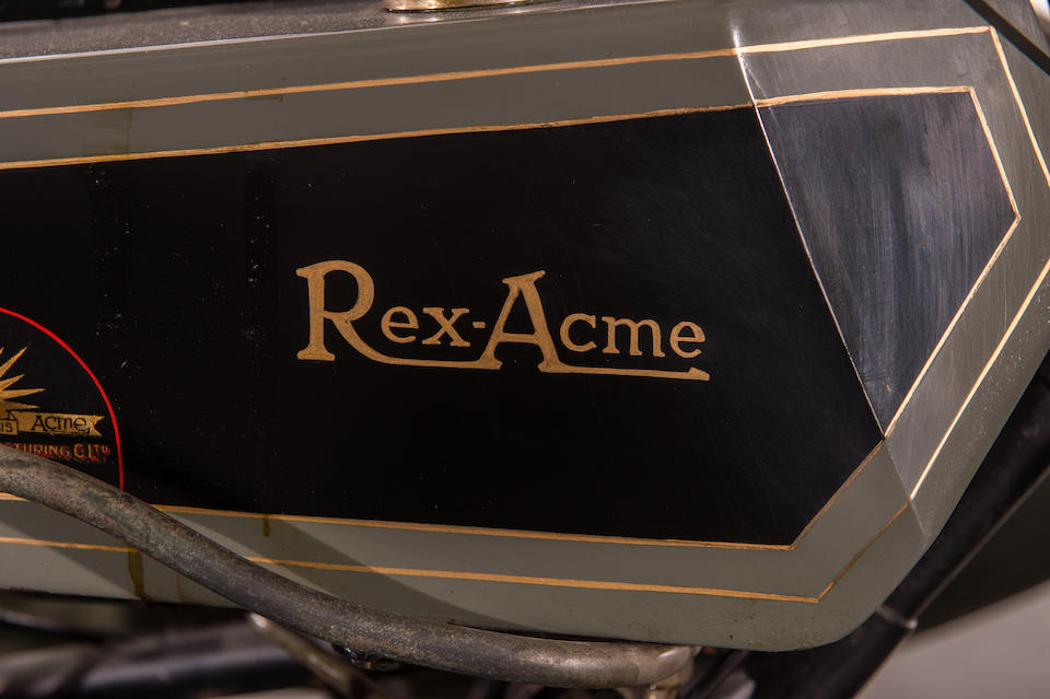 1920 Rex-Acme 8hp Motorcycle Combination Frame no. T20223 Engine no. 20/72999
