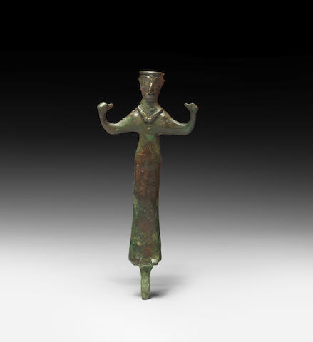 An Elamite bronze figure