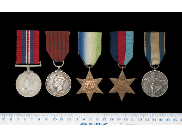 A Second World War George Medal group of five to Captain D.A.MacDonald, Merchant Navy,
