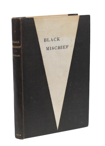 WAUGH (EVELYN) Black Mischief, AUTHOR'S REVISED PROOF OF THE LIMITED EDITION OF 250 COPIES, MARKED UP FOR THE PRINTER AND WITH AN ORIGINAL DRAWING, INSCRIBED BY THE AUTHOR "For David & Tamara with love from Evelyn" on limitation leaf at front, Chapman and Hall, [1932]