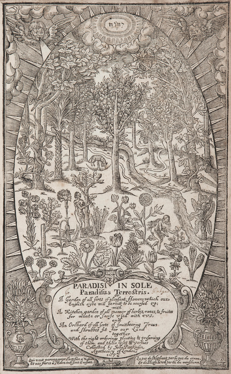 PARKINSON (JOHN) Paradisi in sole paradisi terrestris, Printed by R. N., 1656