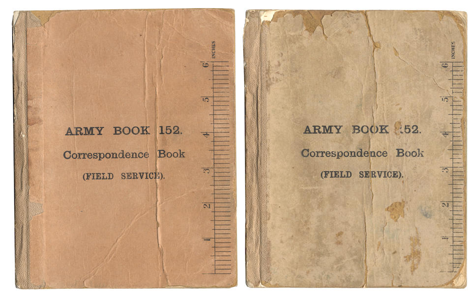 LAWRENCE, NEWCOMBE and THE ARAB REVOLT Original field books and other papers kept by Lieutenant-Colonel Stewart Francis Newcombe during operations to destroy the Hejaz Railway in 1917, mostly July 1917