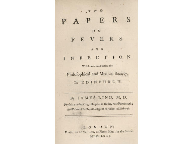 MEDICAL TRACTS - A collection of medical tracts, 11 vol. (of 12) including: LIND (JAMES) Two Papers on Fevers and Infection, 1763--WHYTT (ROBERT) Observations on the Dropsy in the Brain, FIRST EDITION, 1768--FOTHERGILL (SAMUEL) A concise and systematic account of a Painful Affection of the Nerves of the Face, 1804--MONRO (ALEXANDER) An Account of the Inoculation of Small Pox in Scotland, 1765--ROBINSON (BRYAN) Observations on the Virtues and Operations of Medicines, 1752