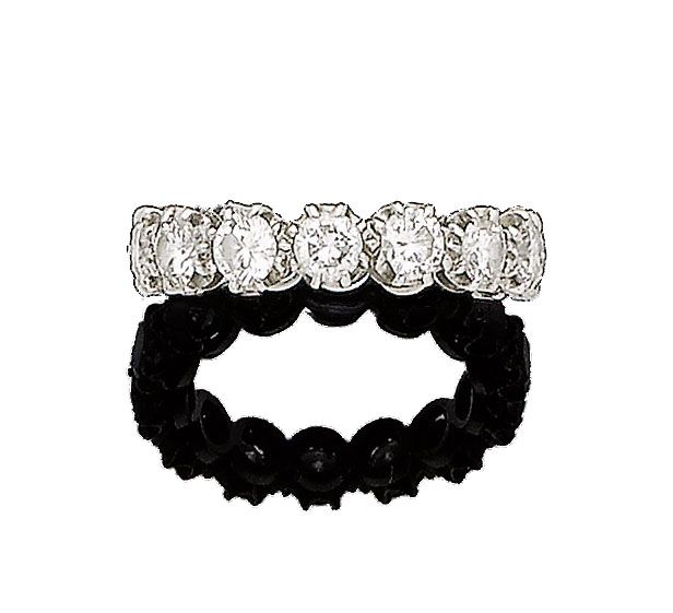 A diamond eternity ring