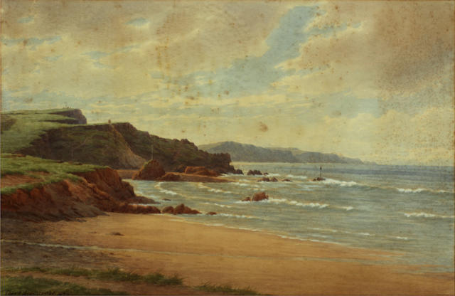 Charles H. Branscombe (British, 1891-1922) Coastal views, a pair (2)