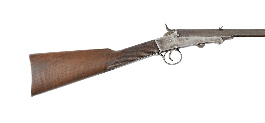 Bonhams : A Tranter patent .380 hammer rook-rifle by J. Rigby, no. 39550
