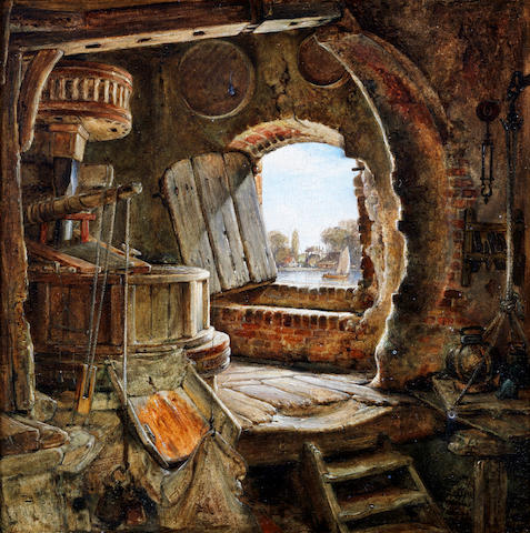 Edward William Cooke, RA (British, 1811-1880) Rembrandt's father's mill