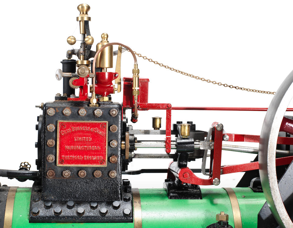 A well engineered 3in scale model of a live steam Burrell Traction Engine 'Nimrod', By R.C Pearce circa 1985