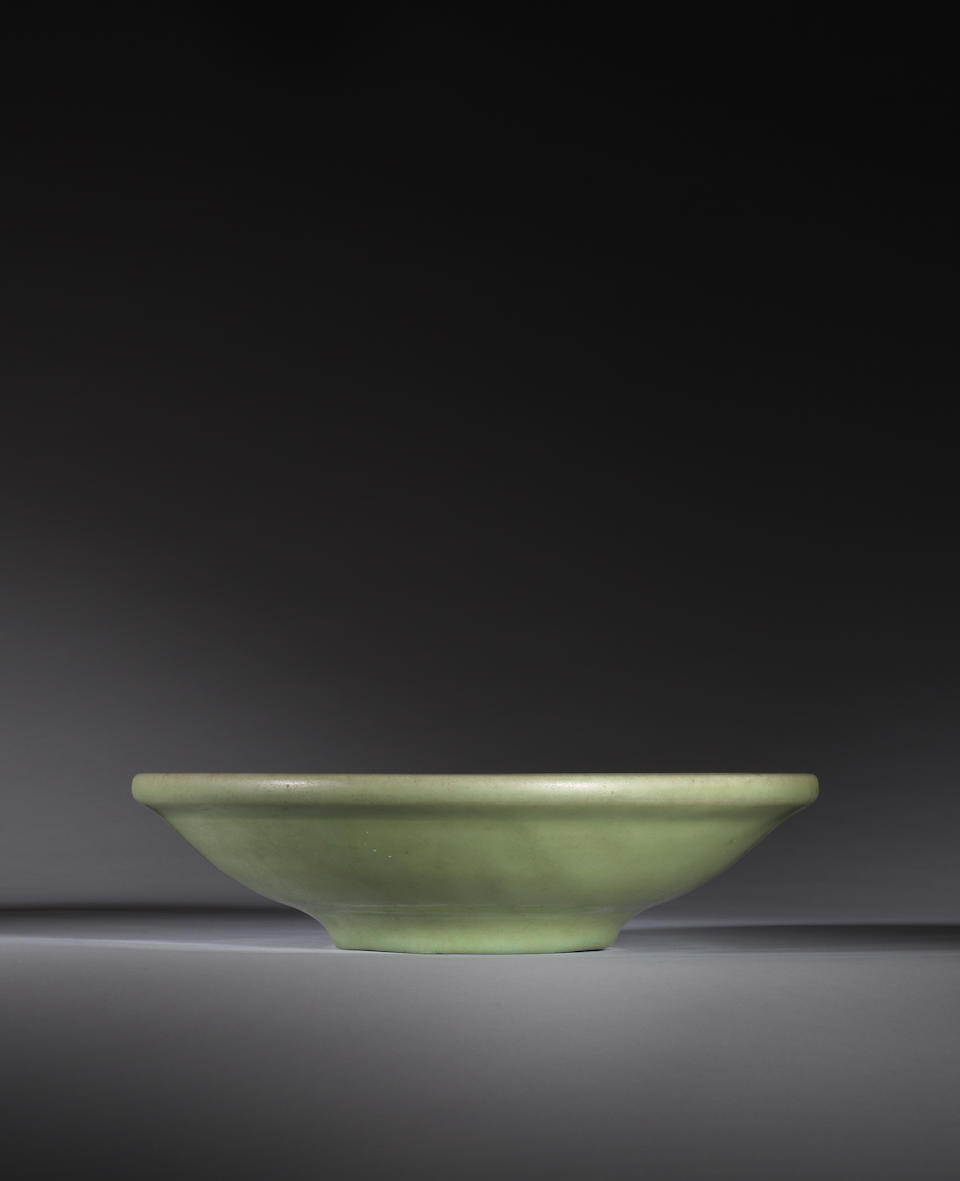 A large Longquan celadon charger 14th century