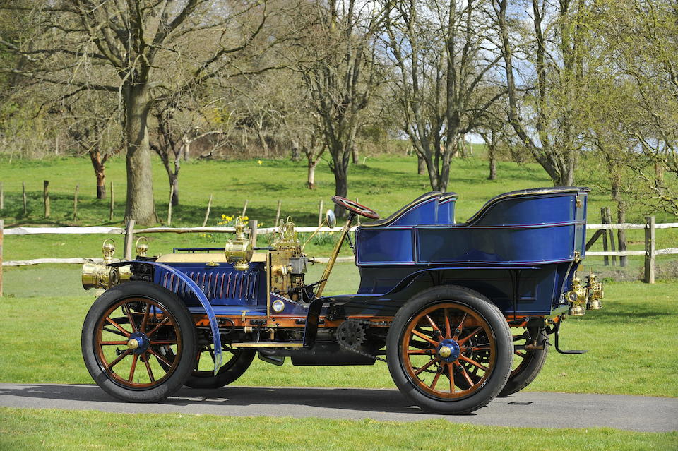 Ex-Lord Iveagh, Francis Hutton-StottOffered from the Michael Banfield Collection,1902 De Dietrich 16-hp "Paris-Vienna" Rear-Entrance Tonneau  Chassis no. 1036 Engine no. 558