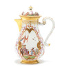Thumbnail of A Meissen small coffee pot and cover, circa 1726-28 image 1