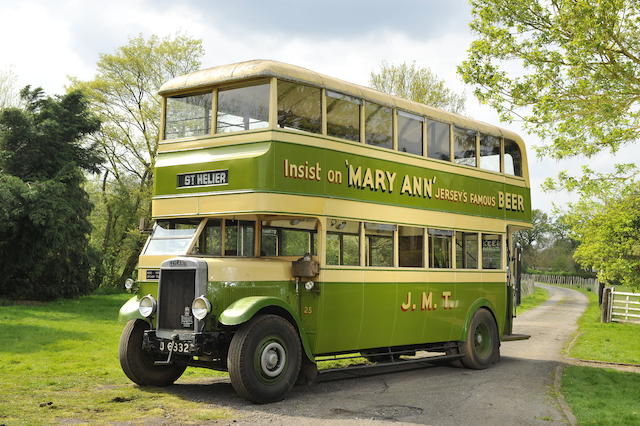 Formerly in service with Jersey Motor Transport,1932 Leyland  Titan TD2 Double Deck Bus   Chassis no. 1690 Engine no. C6171