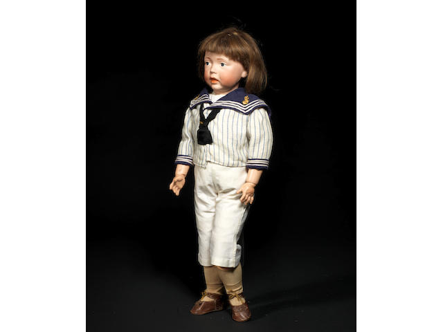 A K&#228;mmer & Reinhardt 112 'Walter' bisque head character doll