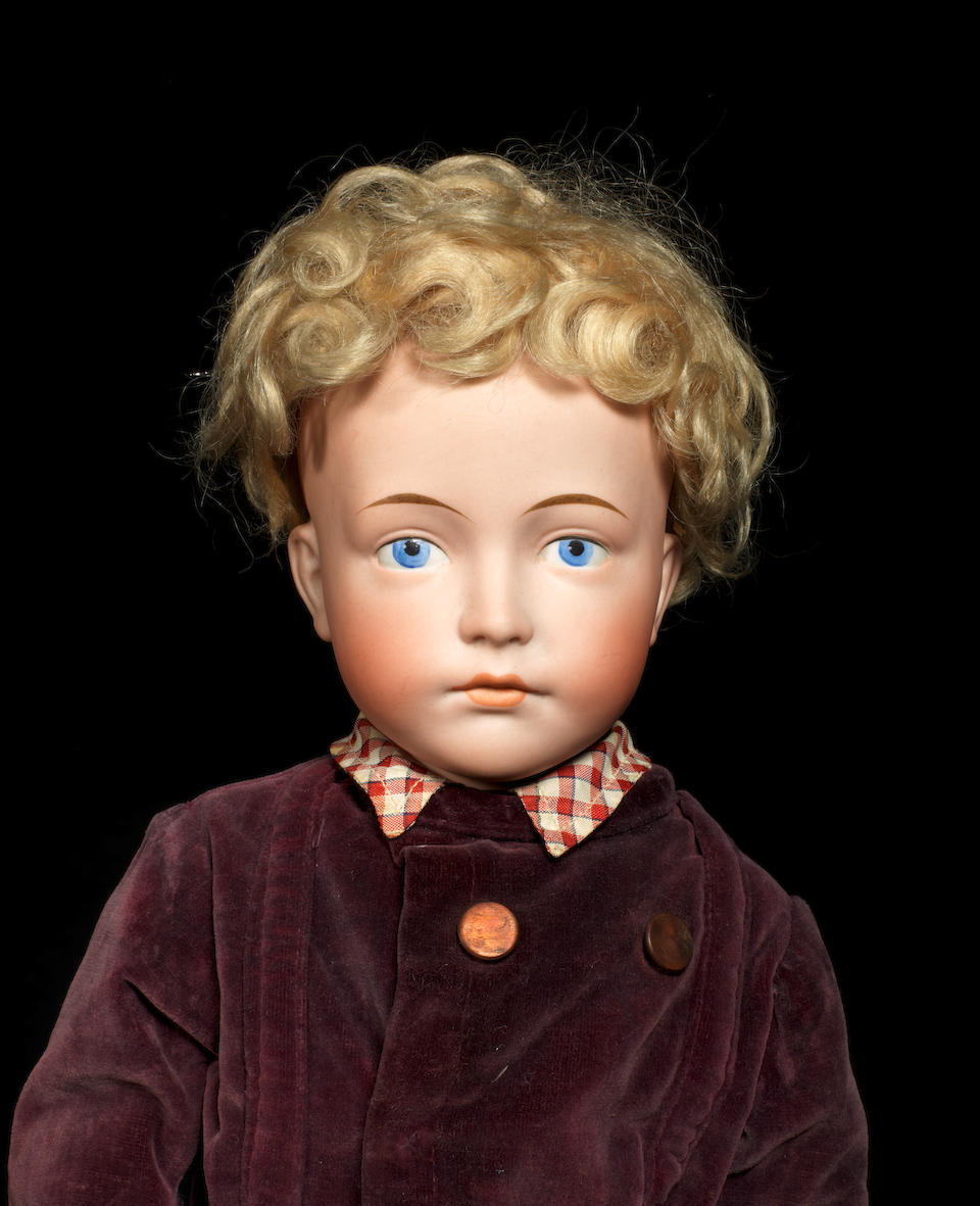 Bonhams : A rare unknown maker 111 bisque head character boy doll