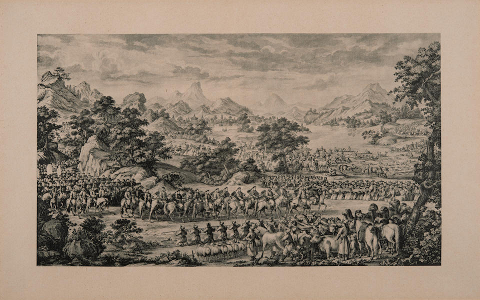 Giuseppe Castiglione (1688-1766) and Others The Conquests of the Emperor Qianlong: The Battle of Qurman