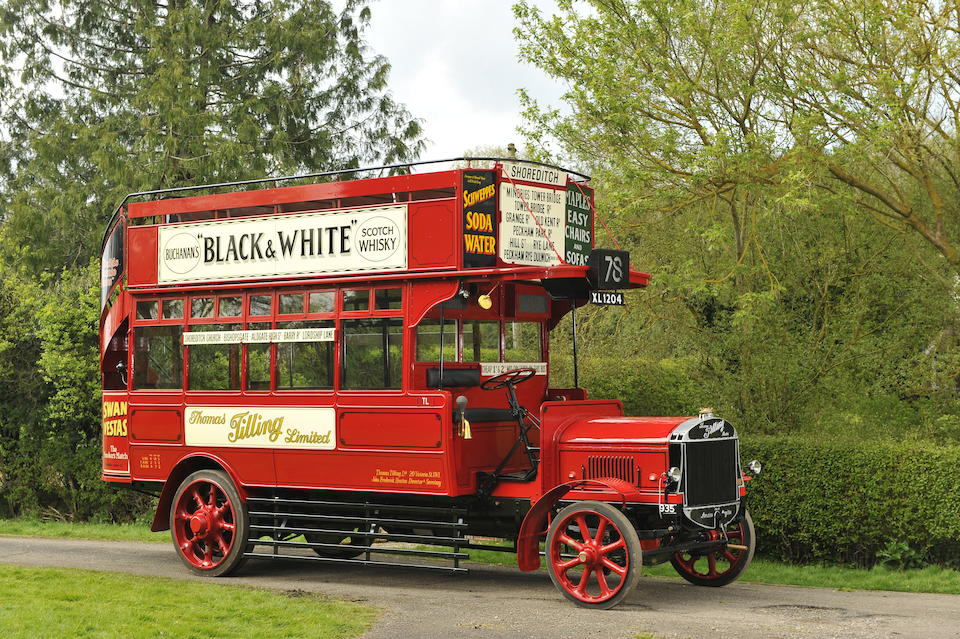 1922 Tilling-Stevens TS3A Petrol-Electric Open top Double Deck Bus   Chassis no. TS3A 2559 Engine no. 2174