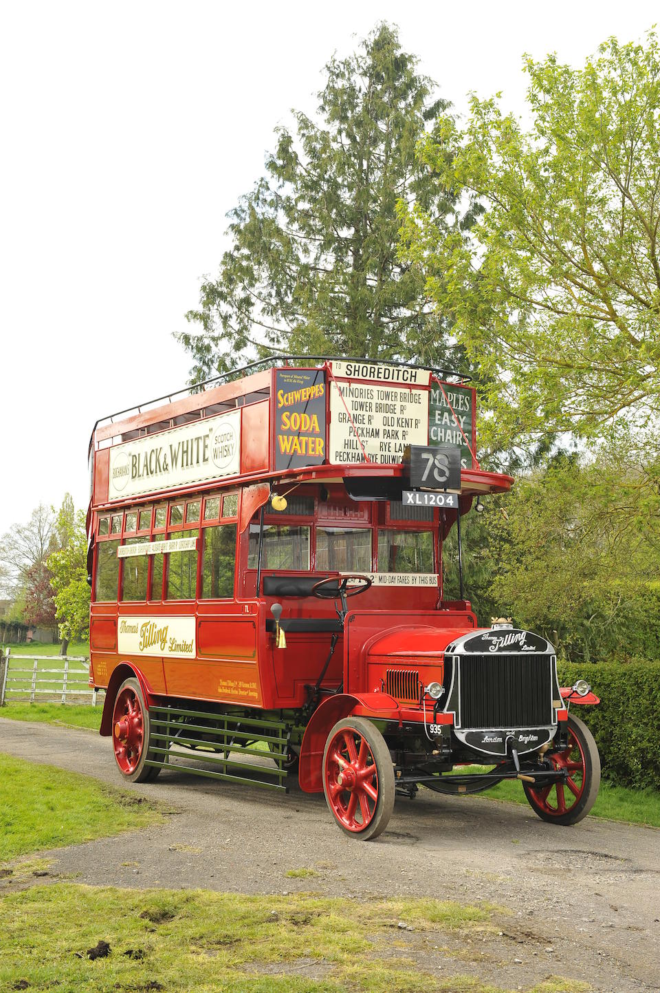 1922 Tilling-Stevens TS3A Petrol-Electric Open top Double Deck Bus   Chassis no. TS3A 2559 Engine no. 2174