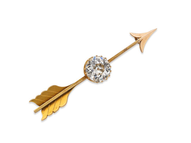 A Victorian diamond brooch