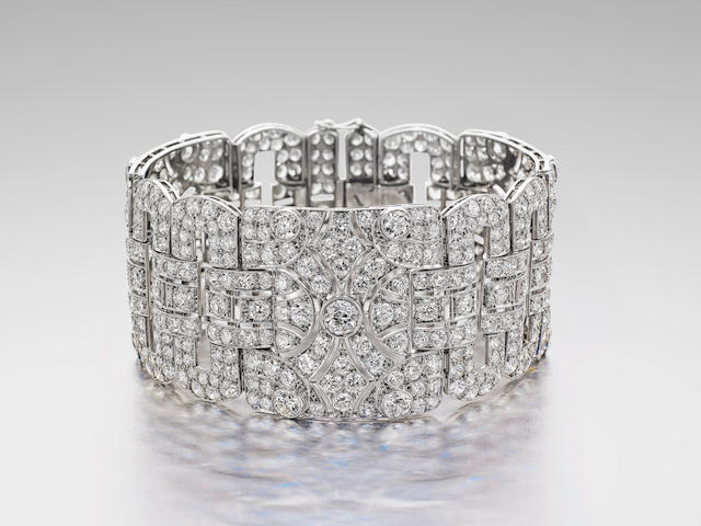 An Art Deco diamond bracelet