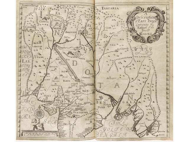 VALLE (PIETRO DELLA) The Travels of Sig. Pietro della Valle, a noble roman into East India and Arabia Deserta ... Whereunto is added A Relation of Sir Thomas Roe's Voyage into the East-Indies, J. Macock, for John Martin and James Allestry, 1665