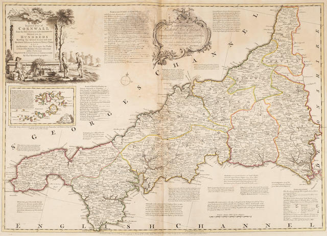 BOWEN (EMANUEL) and THOMAS KITCHIN [The Large English Atlas: or, a New Set of Maps of all the Counties in England and Wales], T. Bowles, John Bowles, John Tinney, and Robert Sayer, [c.1760]
