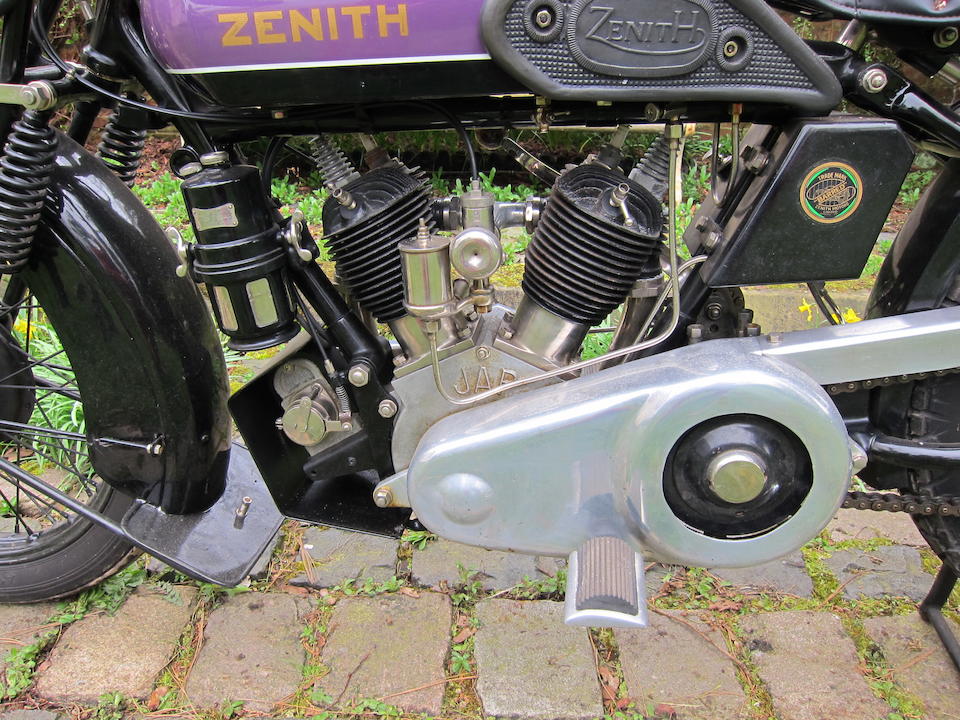 1927 Zenith-JAP 678cc Model 6-80 Frame no. 10632 Engine no. GT/I 70809