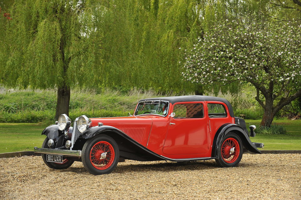 1935 SS 3&#189;-Litre Saloon  Chassis no. 248824 Engine no. Z2460
