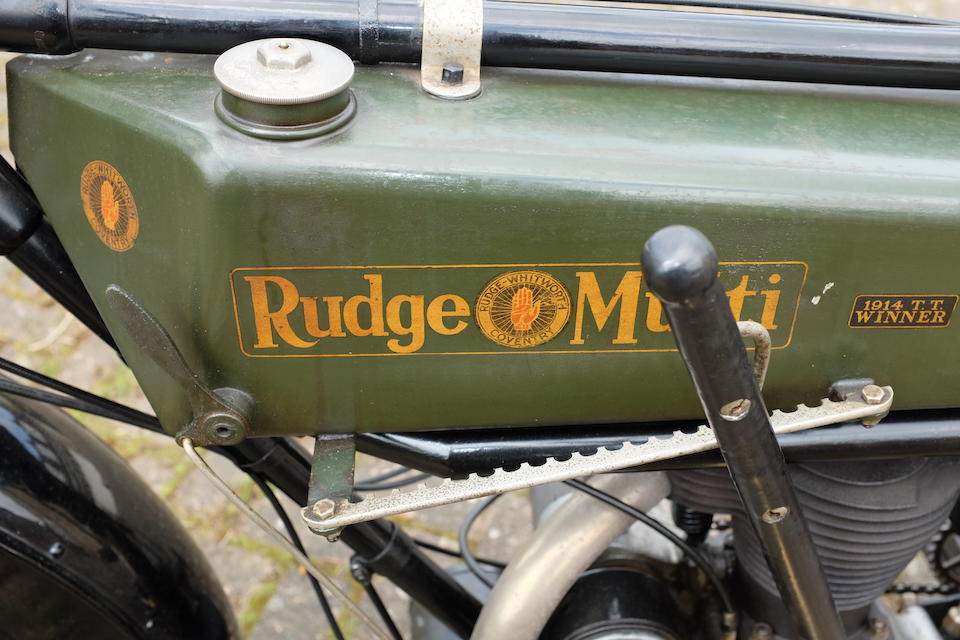 1922 Rudge 499cc Multi IoM TT Model  Frame no. 808937 Engine no. 25212