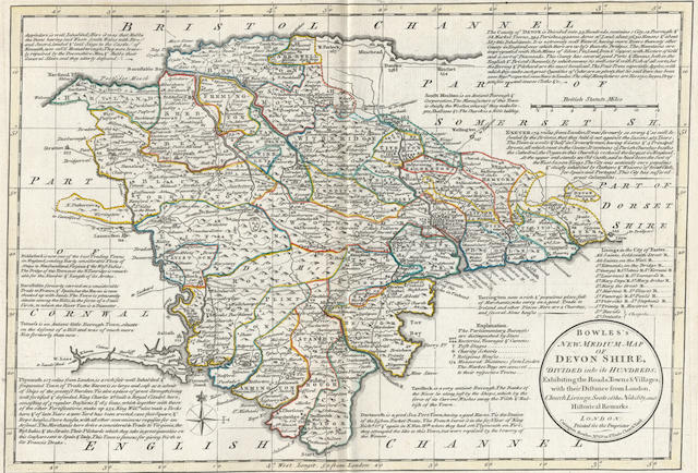 BOWLES (CARINGTON) Bowles's New Medium English Atlas; or, Complete Set of Maps of the Counties of England and Wales, Carington Bowles, 1785