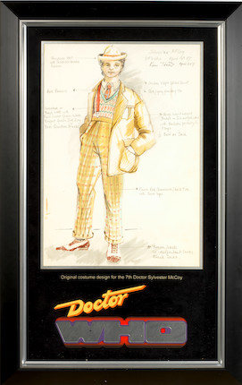 Doctor Who An original costume design for Sylvester McCoy as the 7th Doctor, image 1