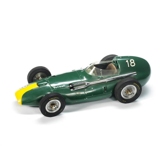A 1:12 scale model of a Vanwall Grand Prix car, by Michele Conti, Italian,