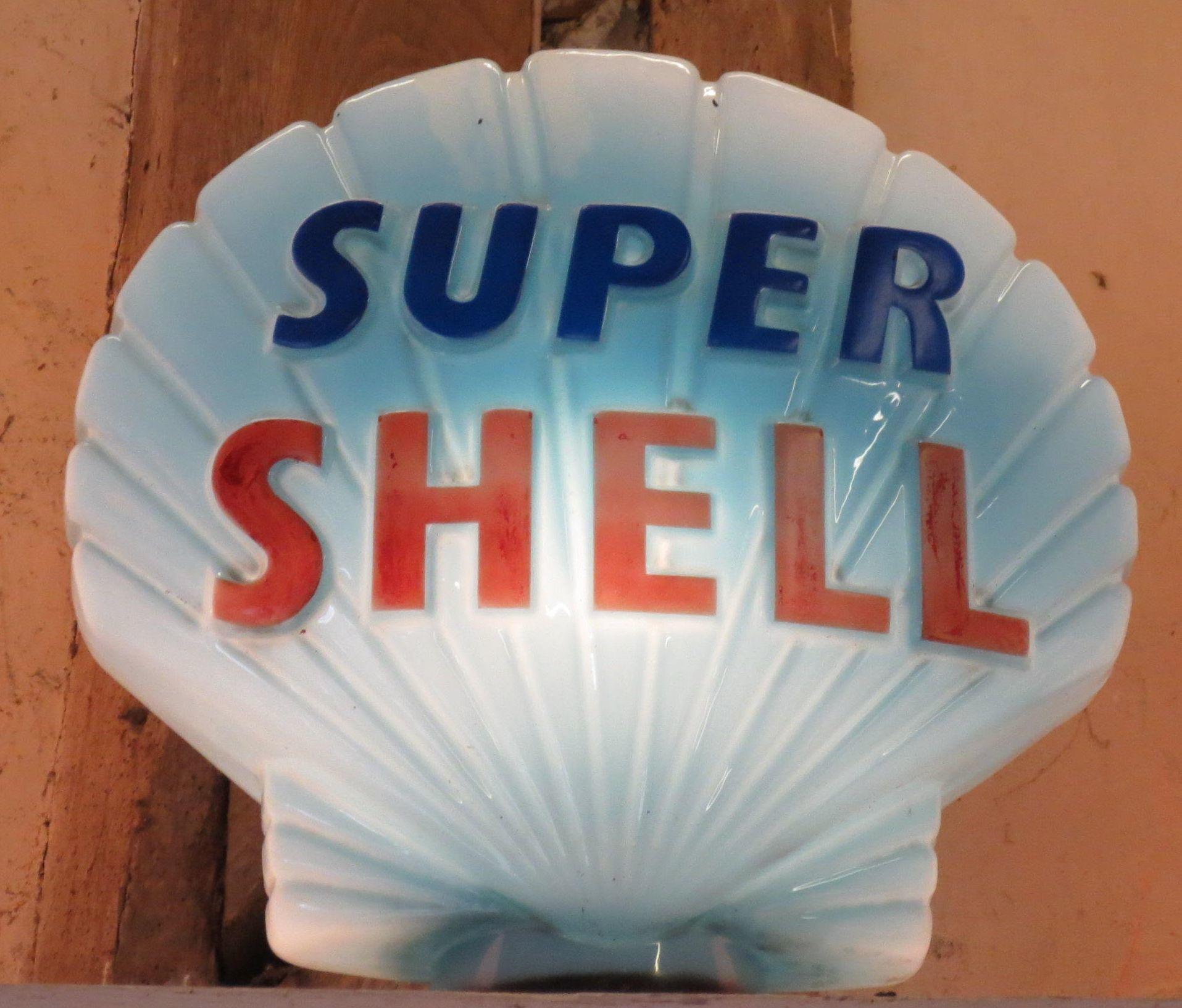 Super Shell 13.5" Gas Pump Globe G176 