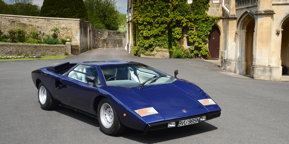 12,500KMs from new,1975 Lamborghini Countach LP400 'Periscopio' Coup&#233;  Chassis no. 1120070 Engine no. 1120068