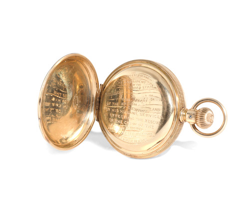 A US Presidential presentation gold Hunter pocket watch, by Appleton Tracey & Co. Waltham, Massachusetts. image 1