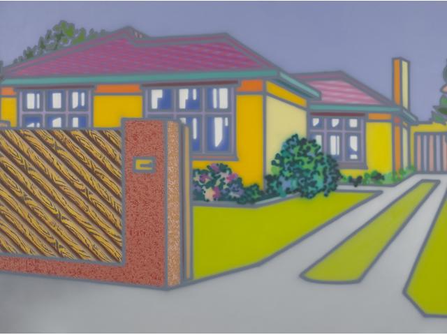 Howard Arkley (1951-1999) A Large House with Fence, 1998