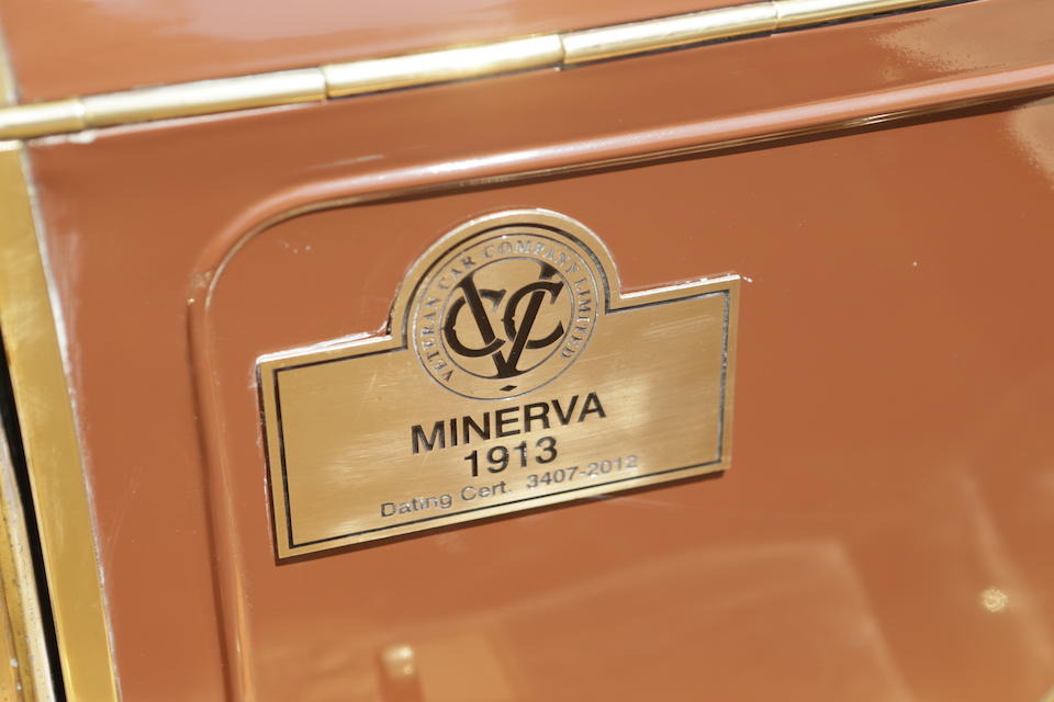 1913 Minerva Type DD 14hp Victoria Tourer  Chassis no. 17117 Engine no. 17184