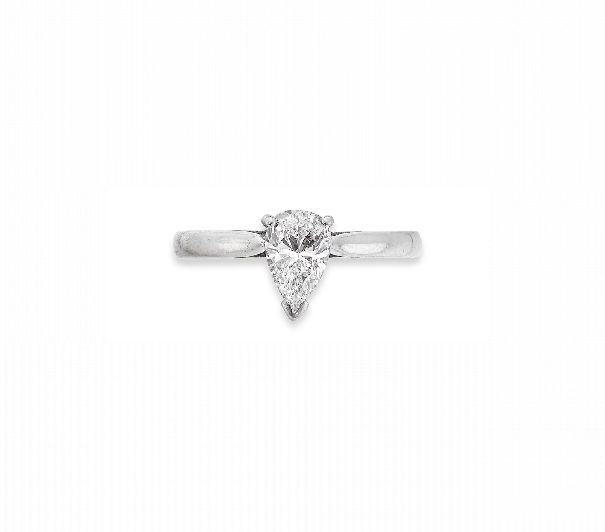A diamond single-stone ring
