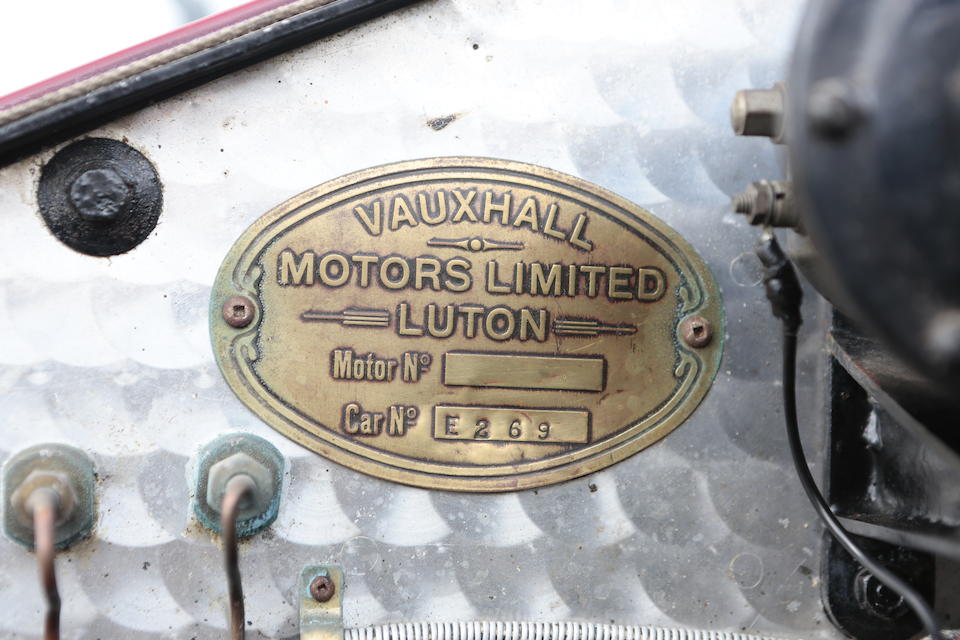 One family ownership since 1952,1920 Vauxhall E-type 30-98 Two-seater and dickey  Chassis no. E269 Engine no. E277
