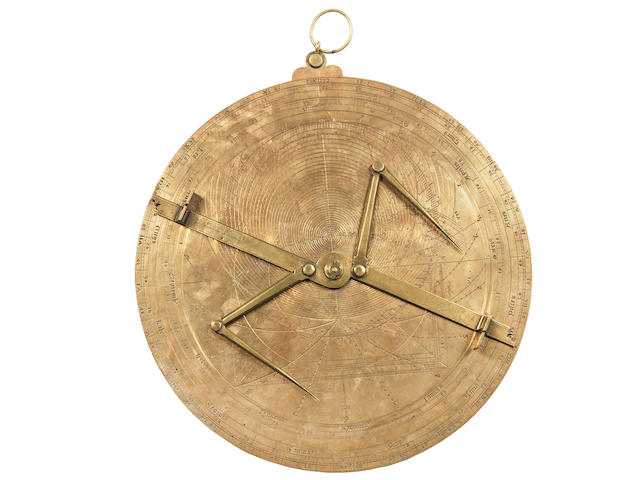 An important single sheet European universal astrolabe, not signed or dated, engraved by two hands,  the first working in the mid- to late 15th century, the second in the third quarter (or slightly later) of the 16th century,