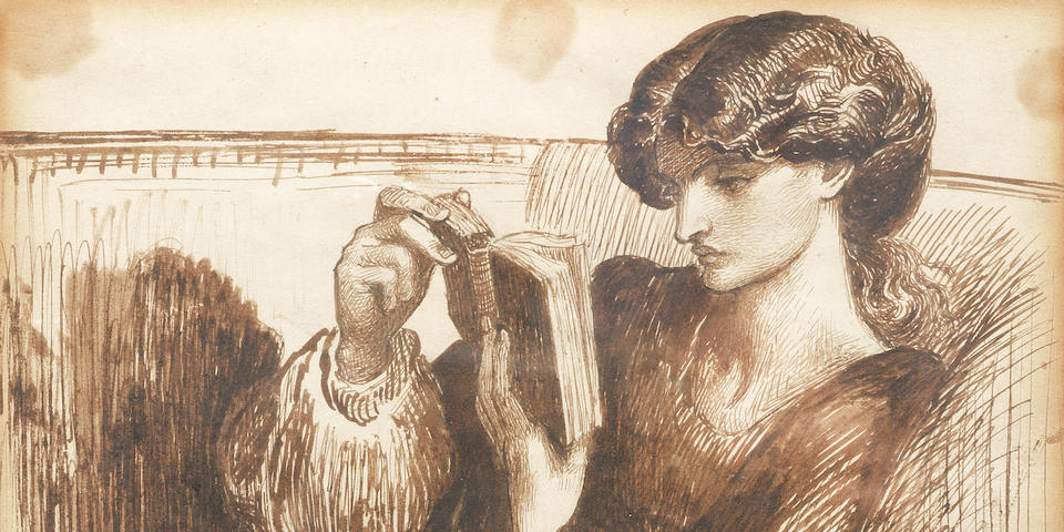 Dante Gabriel Rossetti (British, 1828-1882) Portrait of Jane Morris