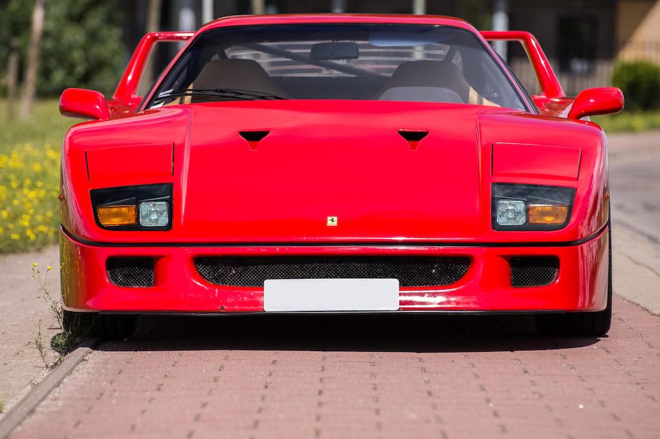 The ex-Nigel Mansell, Ferrari Classiche certified,1989 Ferrari F40 Berlinetta Chassis no. ZFFGJ34B000080022 Engine no. 16148