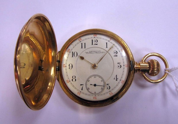 A US Presidential presentation gold Hunter pocket watch, by Appleton Tracey & Co. Waltham, Massachusetts. image 4
