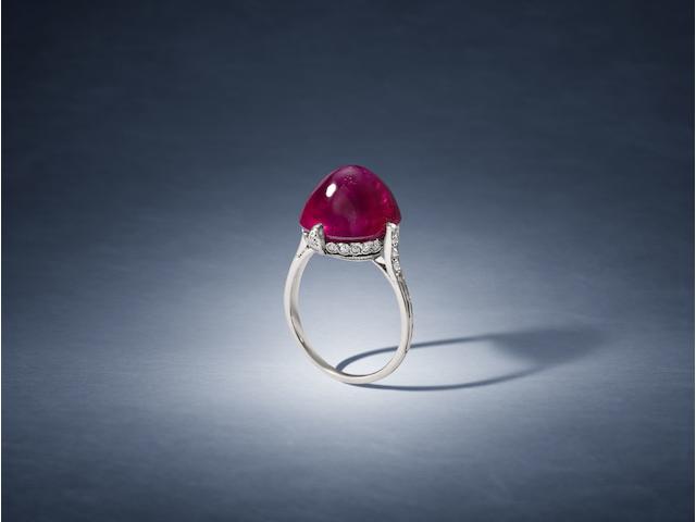 A ruby single-stone ring, by Van Cleef & Arpels,