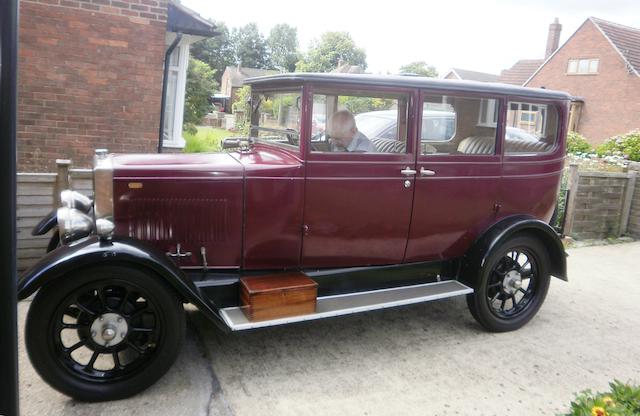 1927 Morris Oxford 13.9hp Saloon  Chassis no. 196455 Engine no. 198894