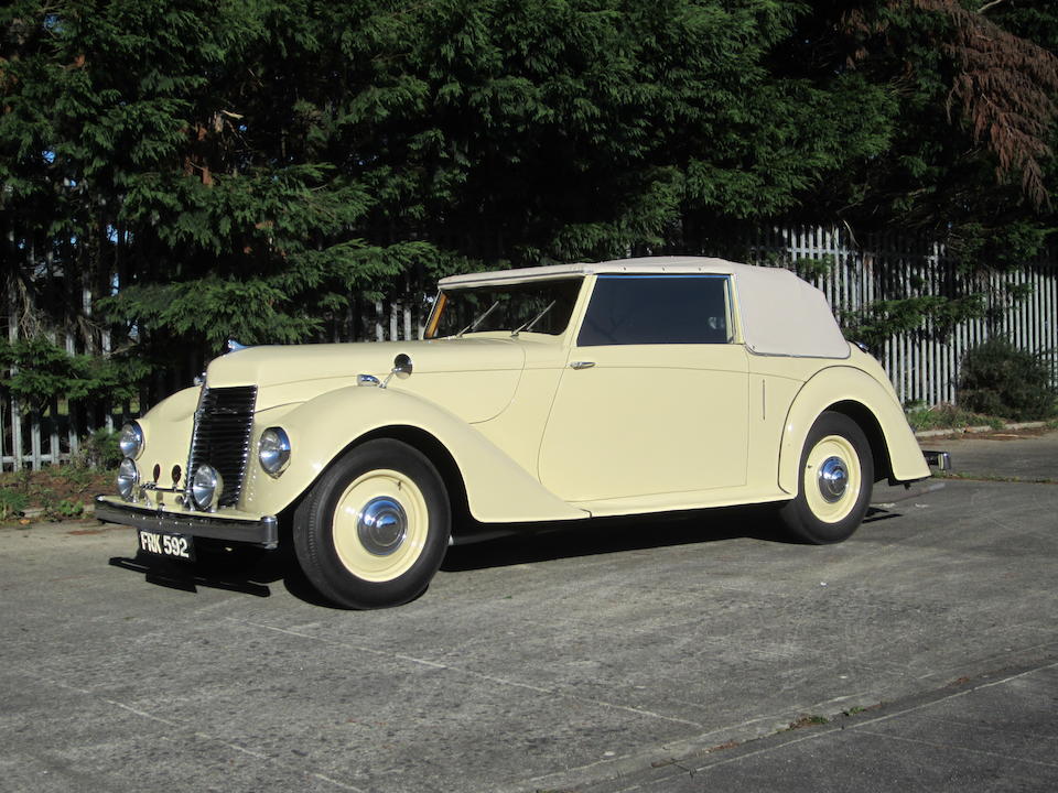 1946 Armstrong Siddeley 16hp Hurricane Drophead Coup&#233;  Chassis no. C162349 Engine no. E162389