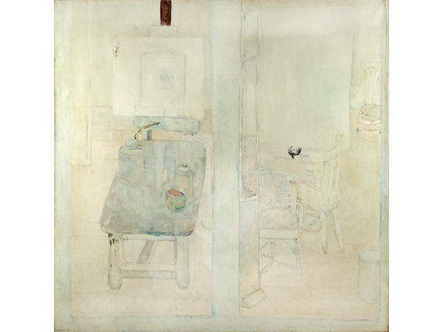 Pierre Lesieur (French, born 1922) White interior