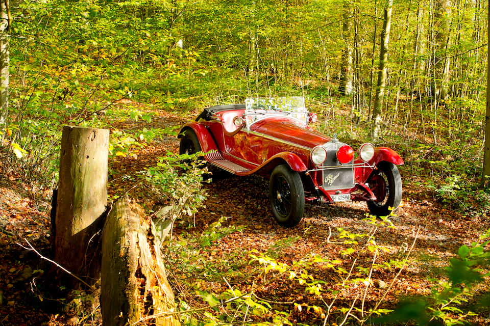 Autrefois propri&#233;t&#233; de Giuseppe Campari ,Alfa Romeo 6C 1750 5e s&#233;rie &#224; compresseur spider Gran Sport 1931
