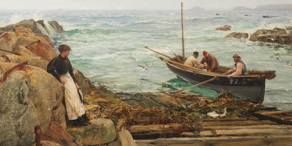 Charles Napier Hemy, RA RWS (British, 1841-1917) A Seamaiden
