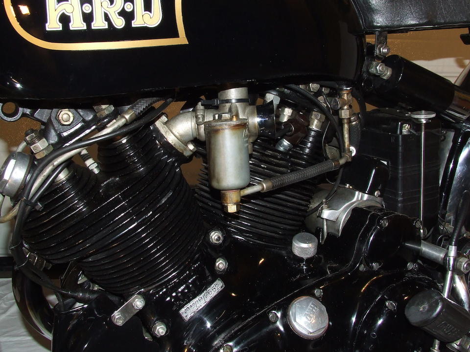 Vincent-HRD S&#233;rie C Black Shadow 998 cm3 1949 Frame no. RC10707 Engine no. F10AB/1B/2662